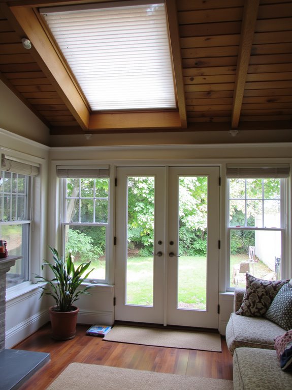 skylights with adjustable blinds