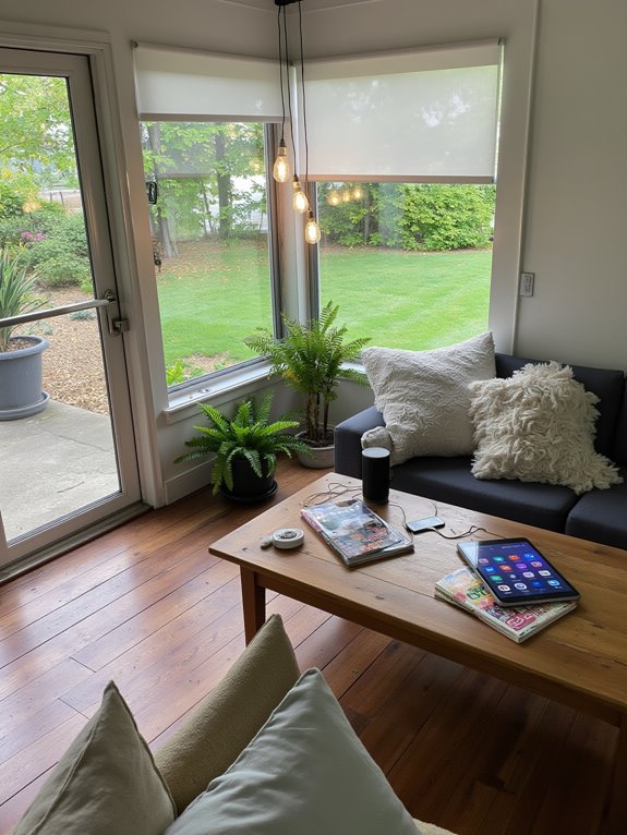 smart tech enhances sunroom