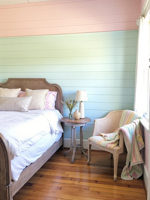 soft pastel shiplap charm