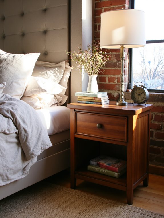 stylish and functional nightstand