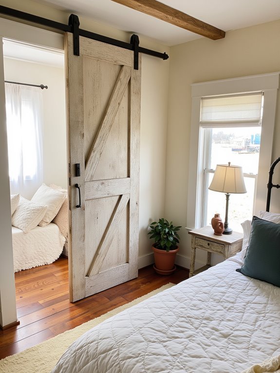 stylish space saving barn doors