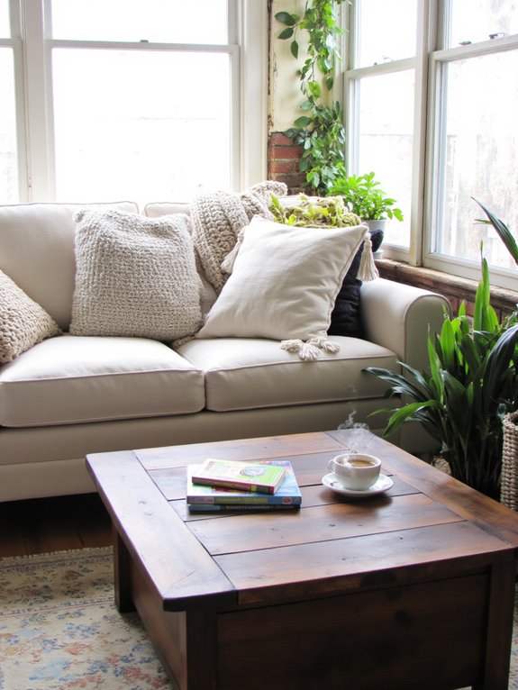 textured pillows enhance comfort