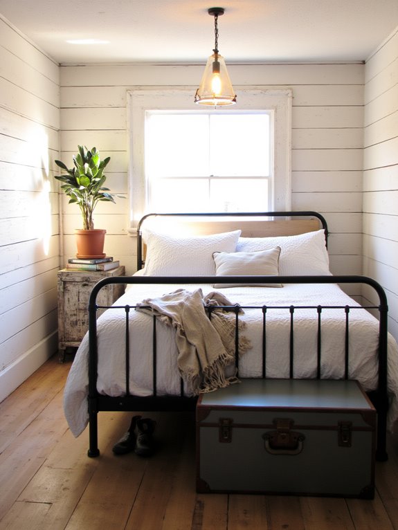 textured shiplap meets industrial