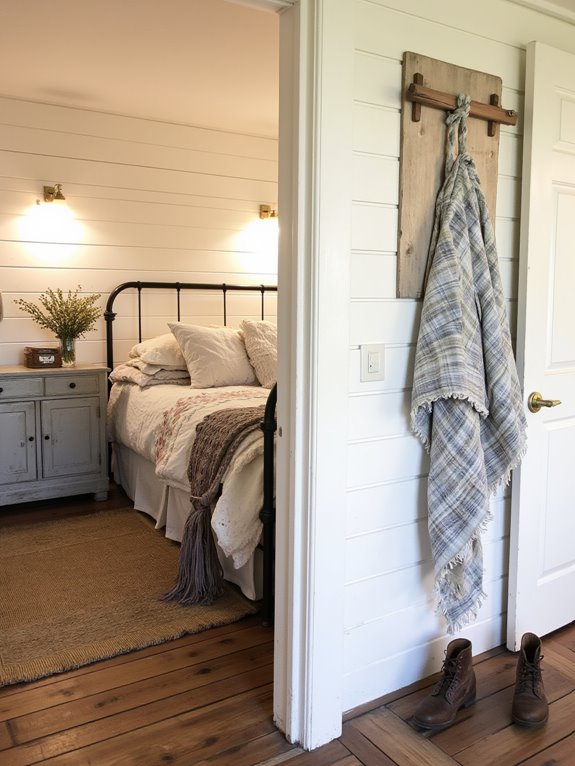 transform bedroom with shiplap