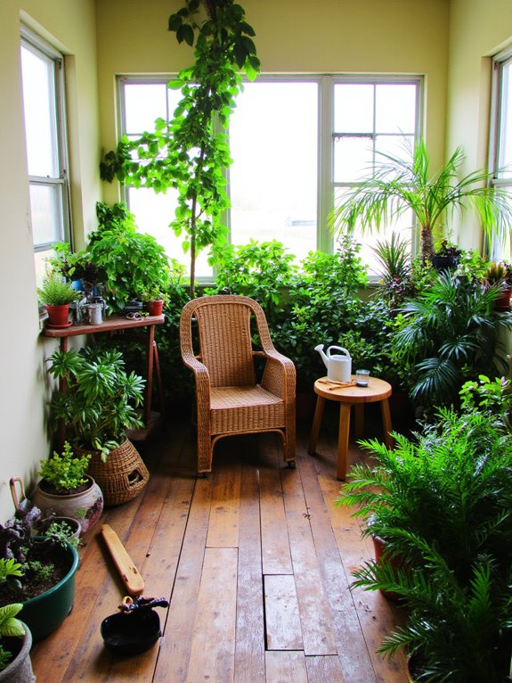 transform sunroom with plants