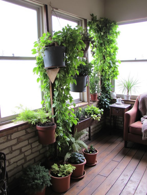 vertical planters for indoor gardens