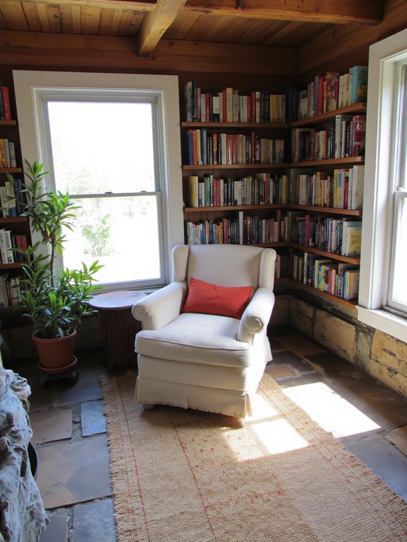 vibrant book covers enhance decor