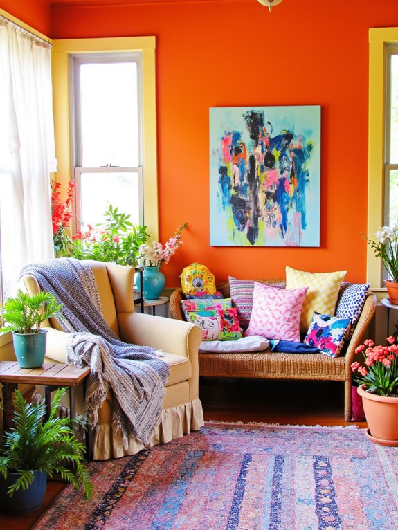 vibrant decor for relaxation
