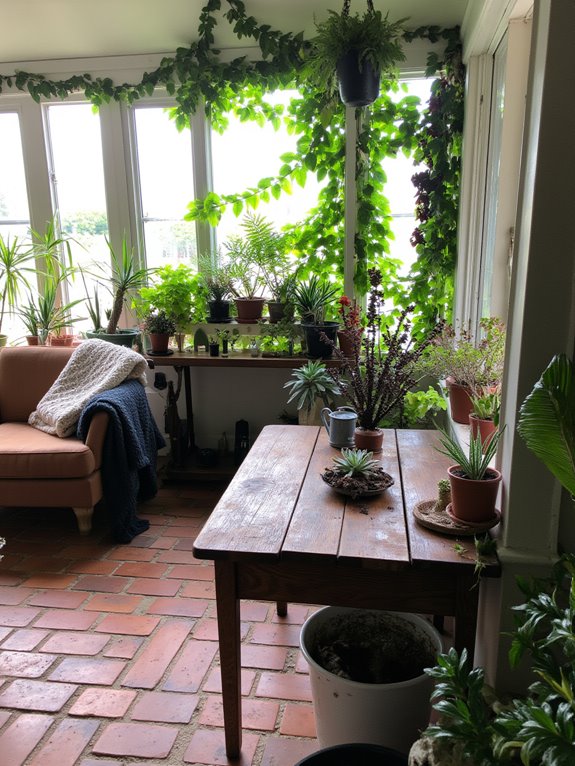 vibrant indoor plant oasis
