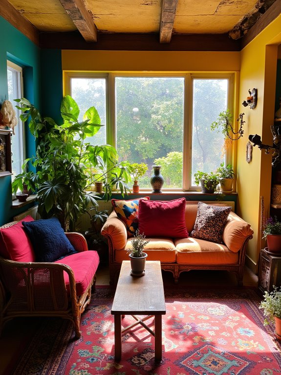 vibrant oasis with bold colors