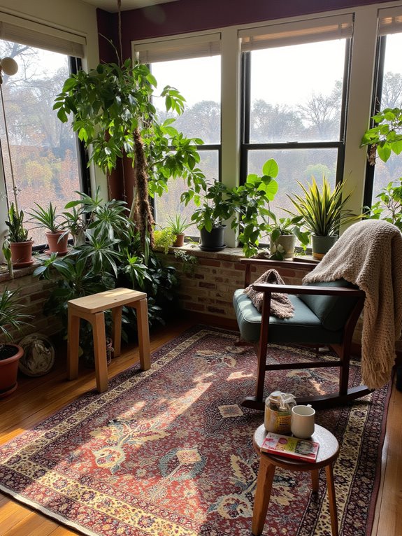 vibrant oasis with greenery