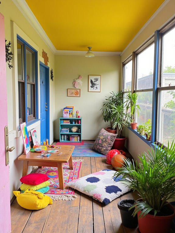 vibrant play space transformation