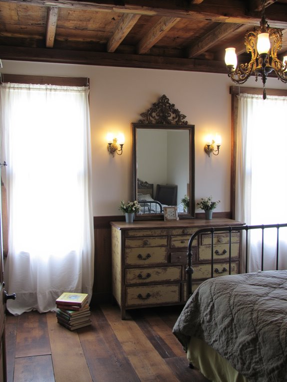 vintage fixtures warm glow