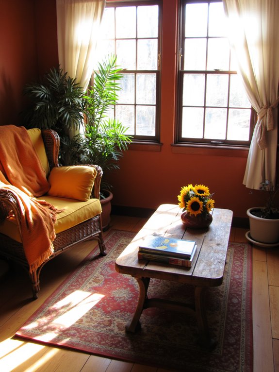 warm colors for comfort