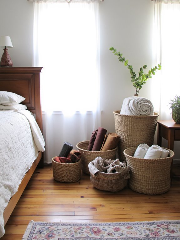 woven baskets for organization
