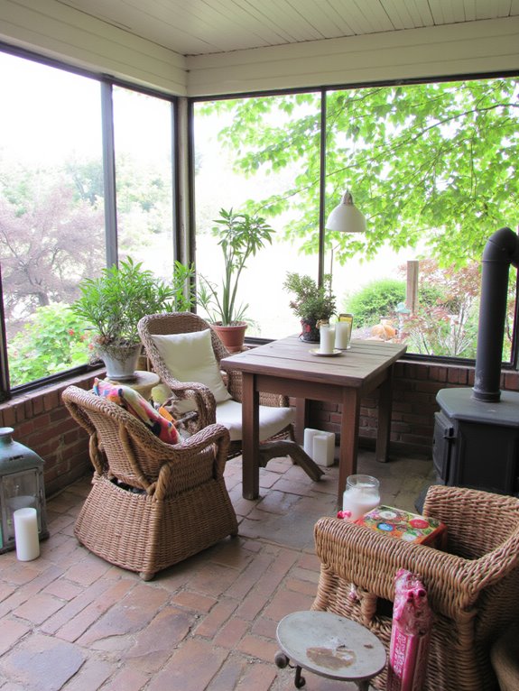 year round cozy porch retreat