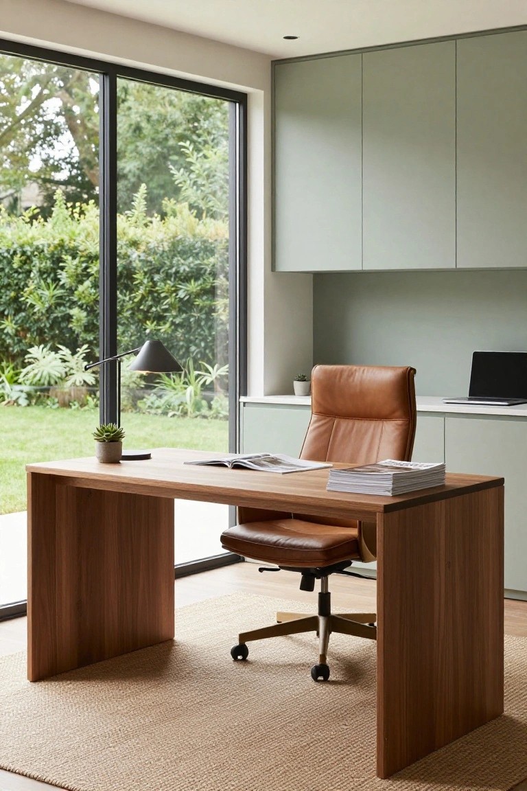 Desk Facing the Garden View