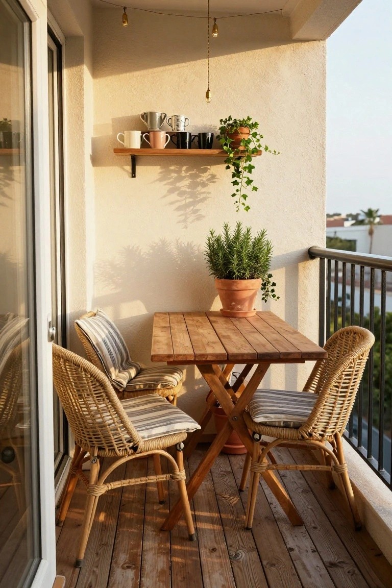 Casual Balcony Dining Spot