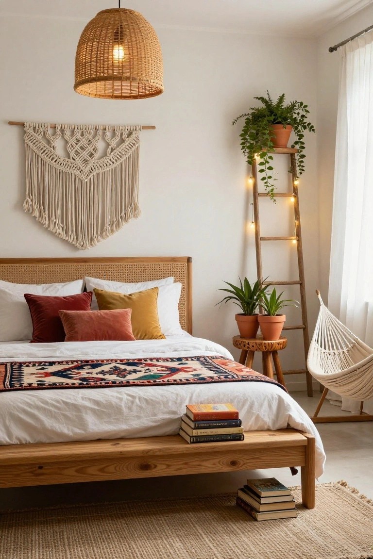 Add Greenery with Ladder Shelves