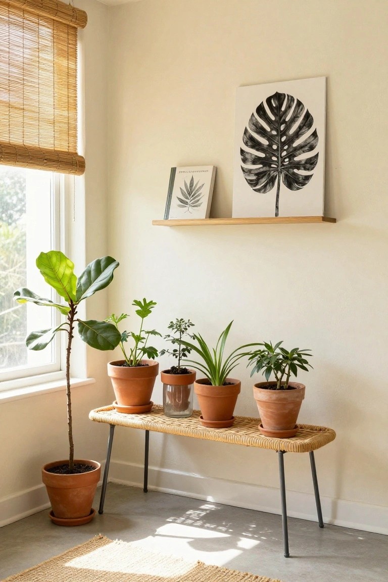 Plant Bench for a Cozy Read