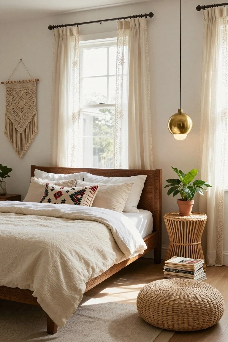 Natural Woven Textures for Bedroom Calm