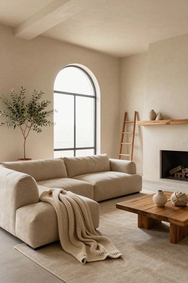 Plush Beige Sofa for Easy Comfort