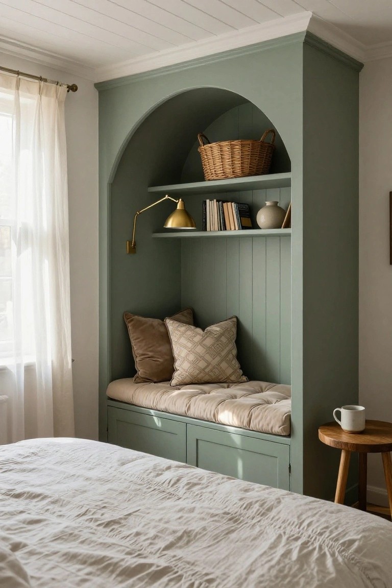 Arched Built-In Reading Nook