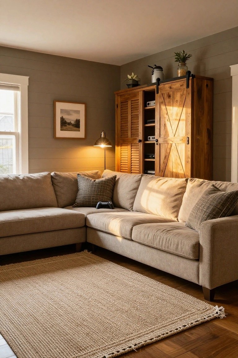 Rustic Armoire Stores Gaming Gear