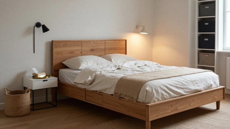 Bedroom storage that keeps surfaces clear