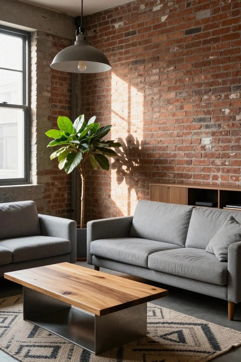 Brick Wall Lounge Setup