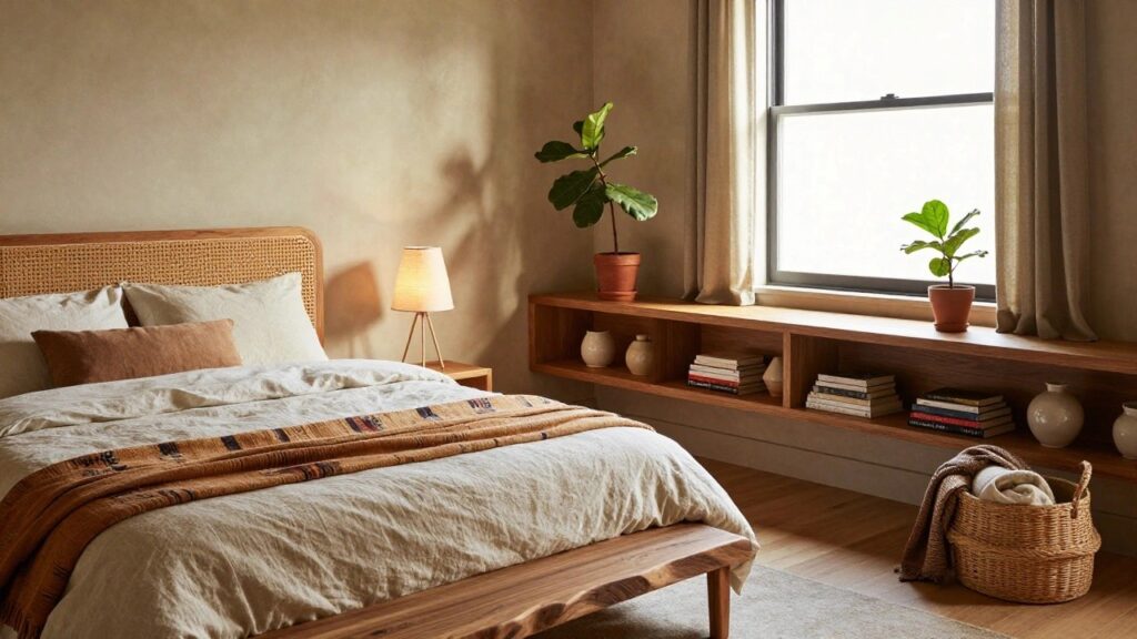 24 Earthy Bedroom Decor Ideas With Wood and Natural Accents