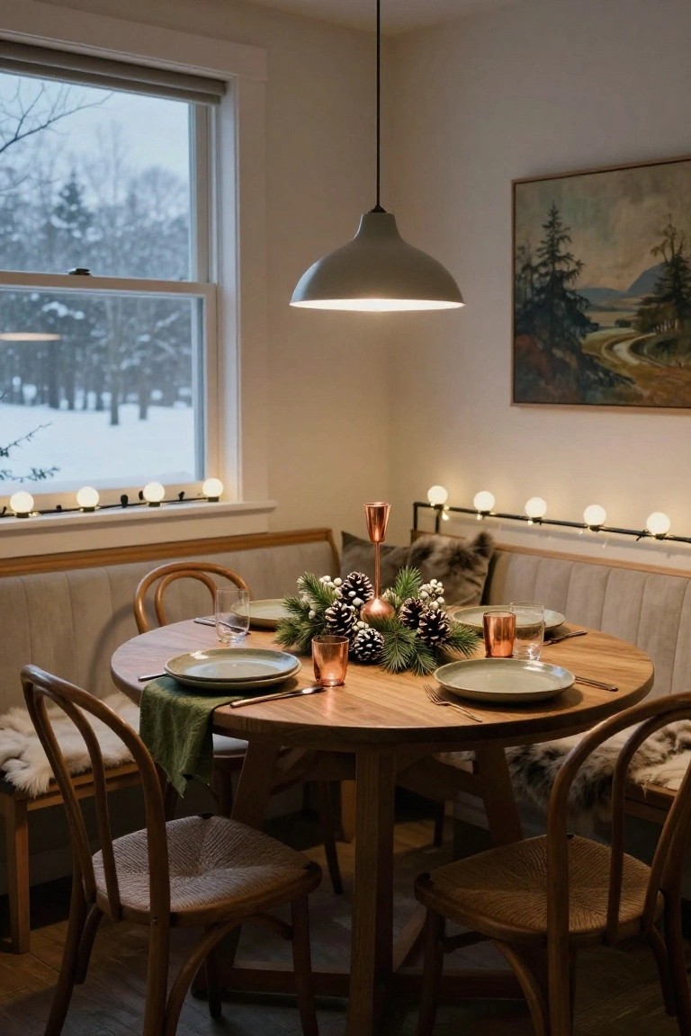 Festive Banquette Dining Nook