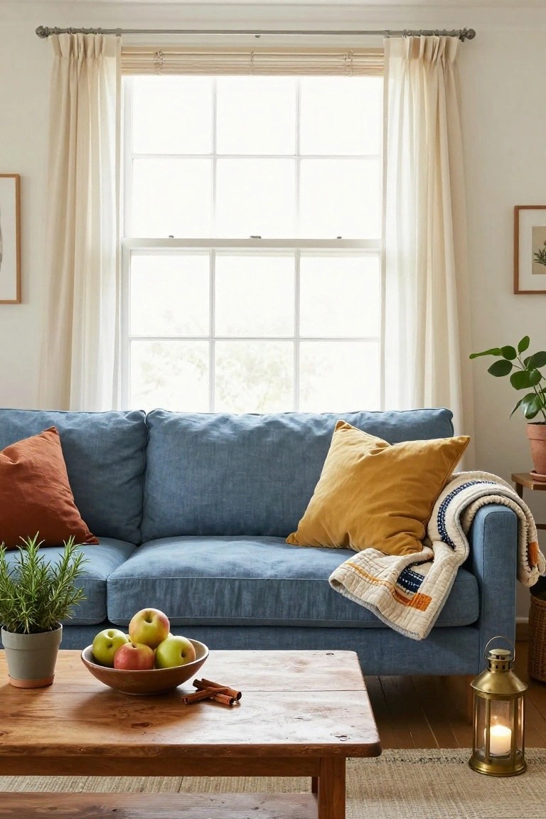Cozy Fall Coffee Table Vignette