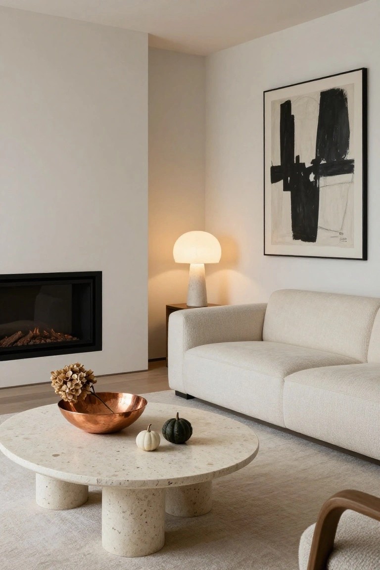 Travertine Coffee Tables Ground Fall Living Rooms