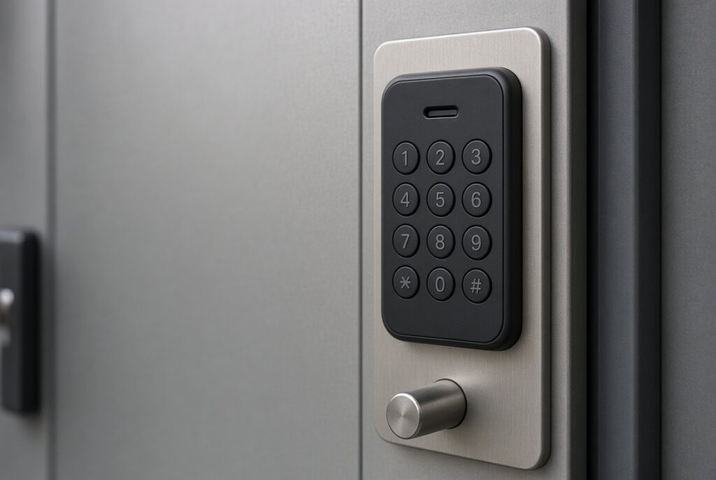 How to Put Smart Door Locks in a Steel Door: A Comprehensive Installation Guide Keypad lock on a metal door